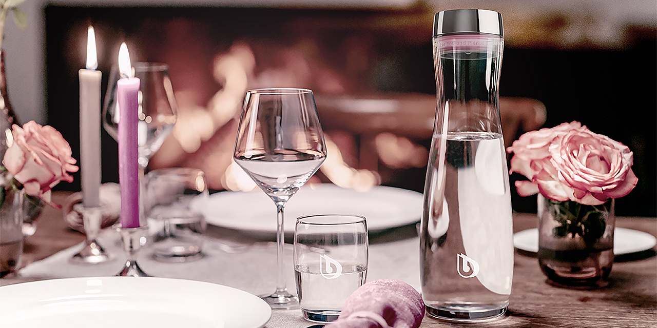 lahve karafy sklenice