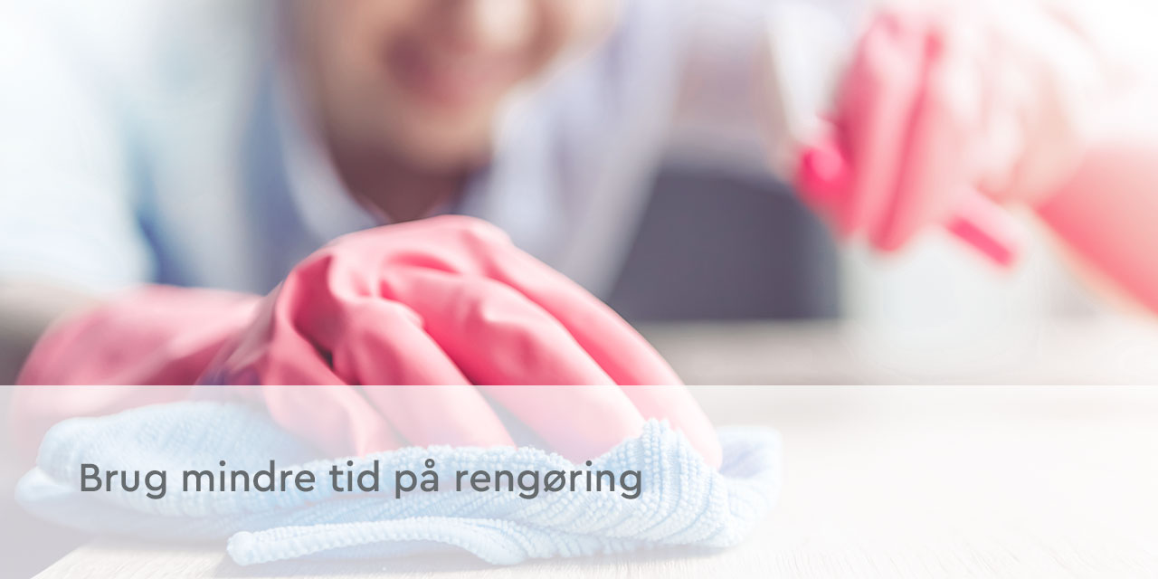 Mindre rengøring med kalkfrit vand