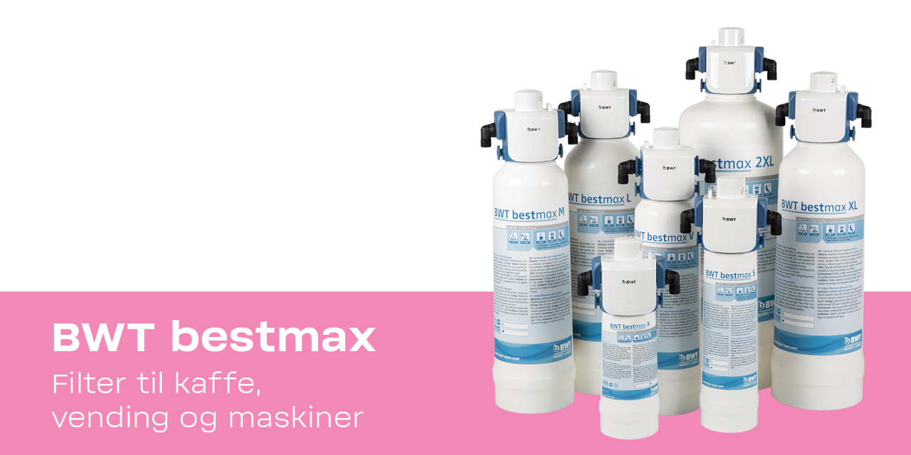 BWT bestmax filter til kaffe, vending og maskinbeskyttelse