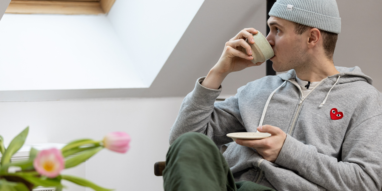 William elsker baristalivet i hjemmet William elsker baristalivet i hjemmet