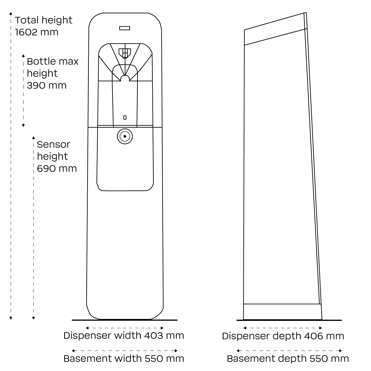 BWT AQA drink PRO COMMERCIAL vandkøler