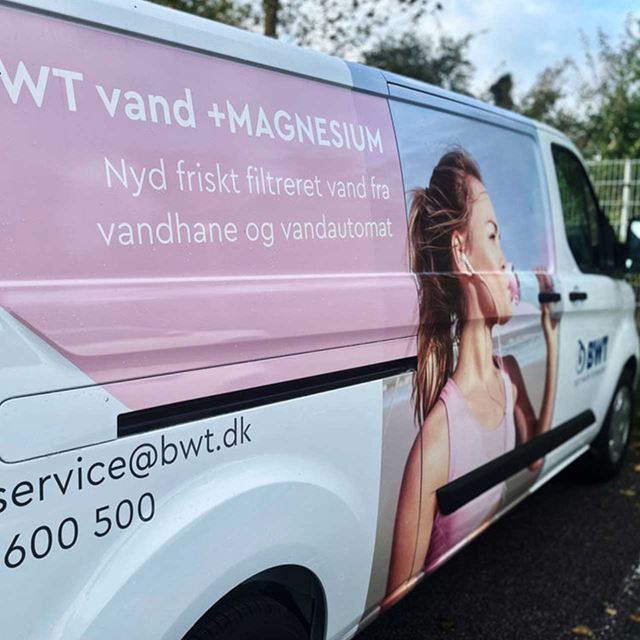 Servicebil fra BWT Service BWT