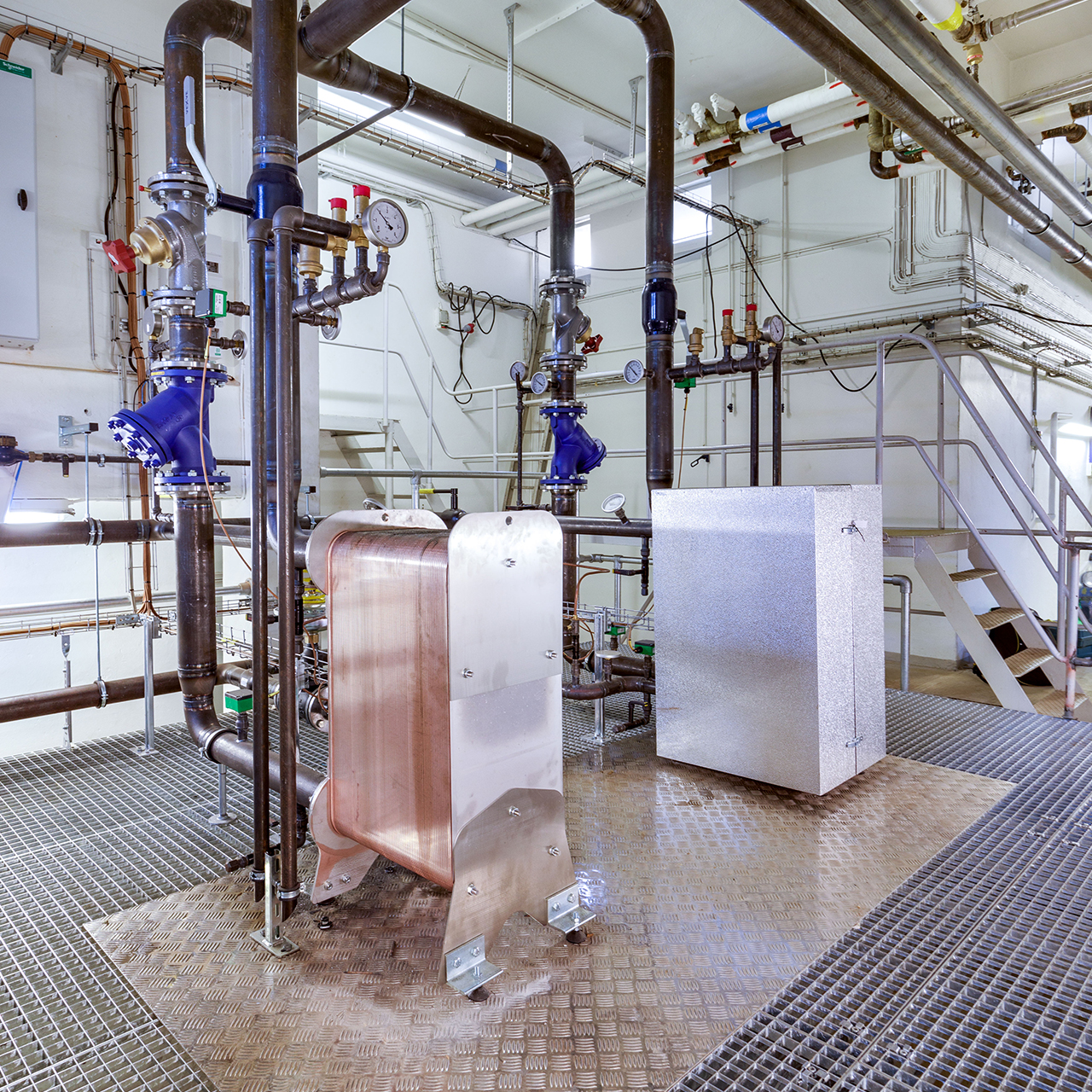 Pladeveksler i varmecentral