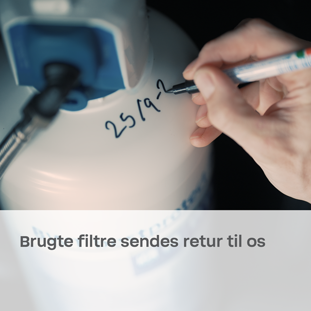 Brugte filtre sendes retur til BWT brugte filtre sendes retur til bwt