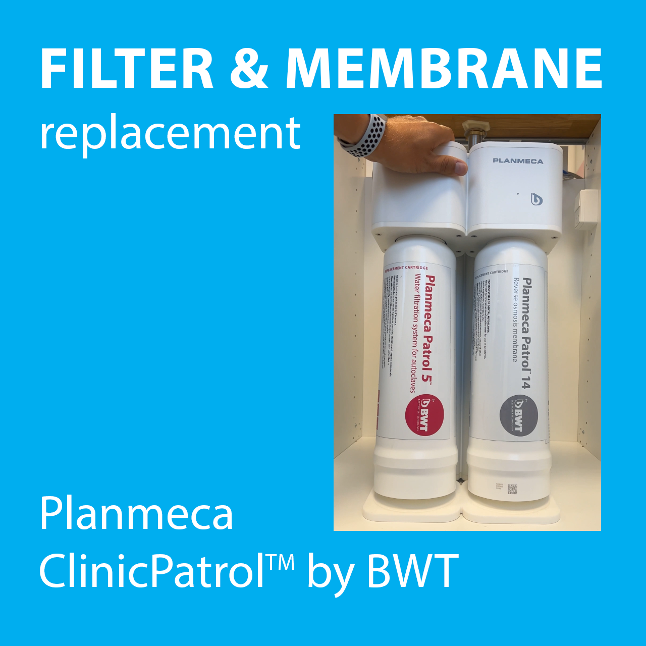 How to replace membrane and filter in Planmeca ClinicPatrol by BWT systems membrane-and-filter-replacement-planmeca-clinicpatrol-by-bwt