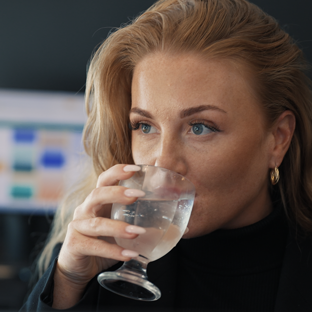 Frisk vand med en BWT vandkøler Frisk vand med en BWT vandkøler