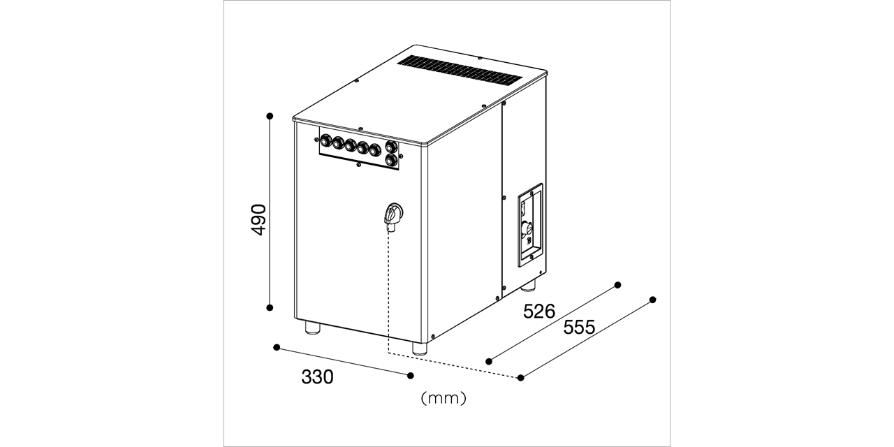 AQA drink vandkøler BEV 120 – kapacitet 120 liter – servering af vand i restaurant og café AQA drink Bev120 vandkøler