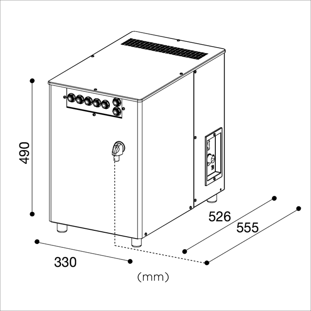 AQA drink vandkøler BEV 120 – kapacitet 120 liter – servering af vand i restaurant og café AQA drink Bev120 vandkøler