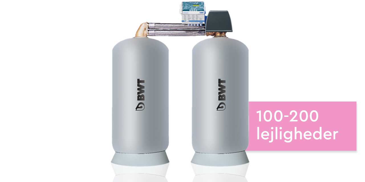 Kalkfrit BWT vand i lejligheder med DUO 10 blødgøringsanlæg Kalkfrit BWT vand i lejligheder med DUO 10 blødgøringsanlæg