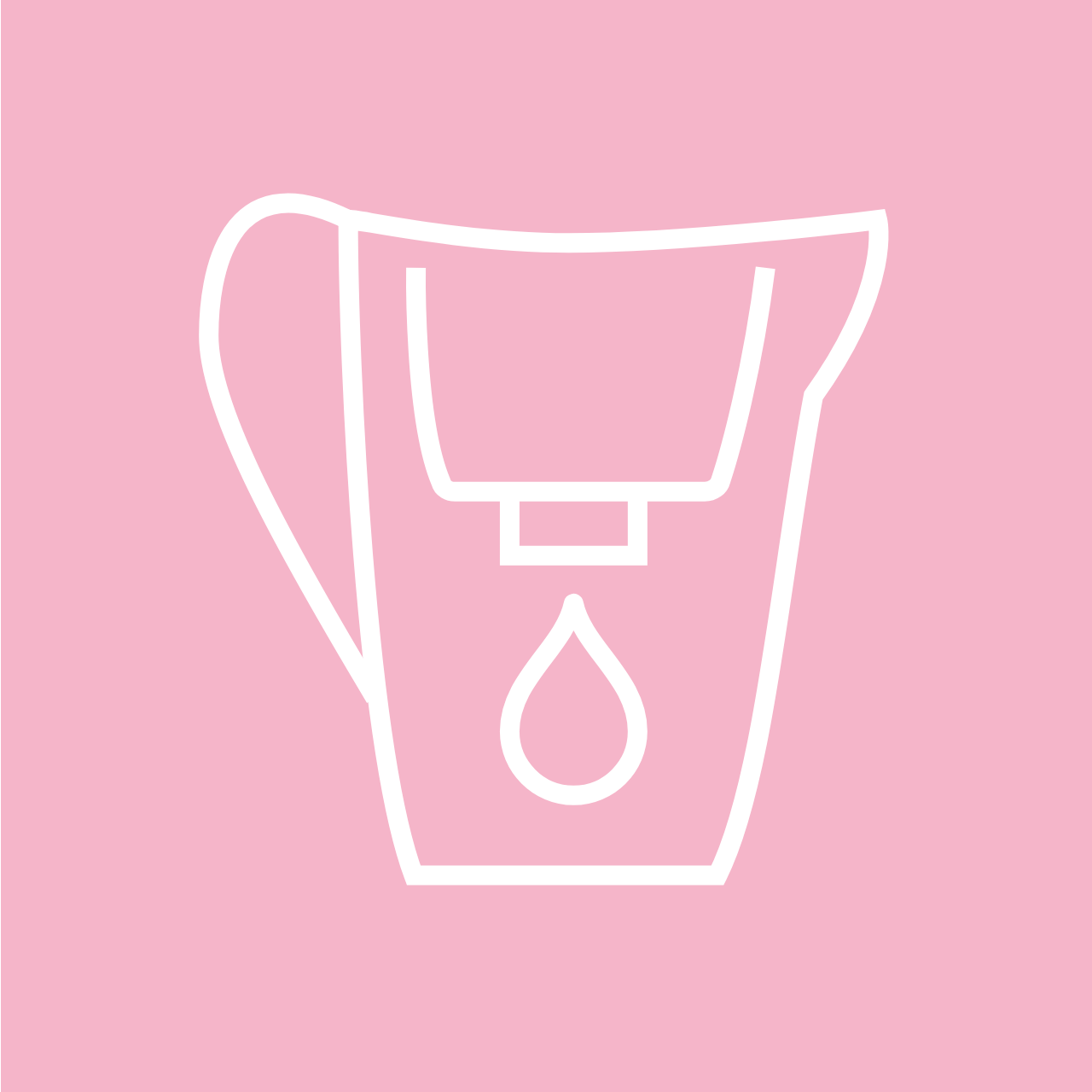 Filterkande, grafik, lyserød, filter