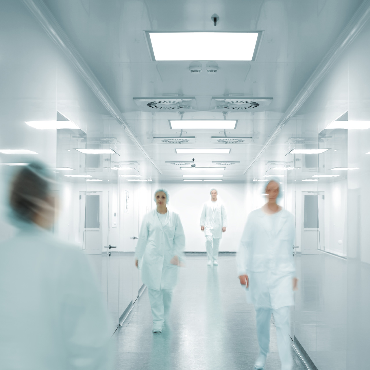 Hospital og laboratorie gang 