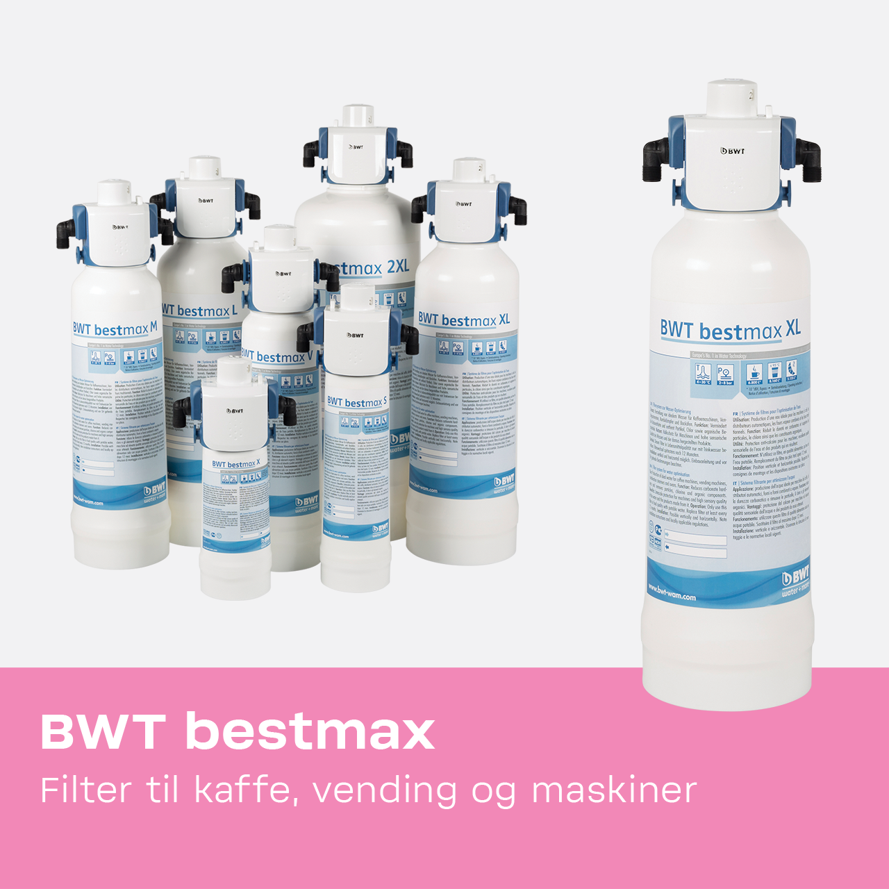 BWT bestmax filter til kaffe, vending og maskiner