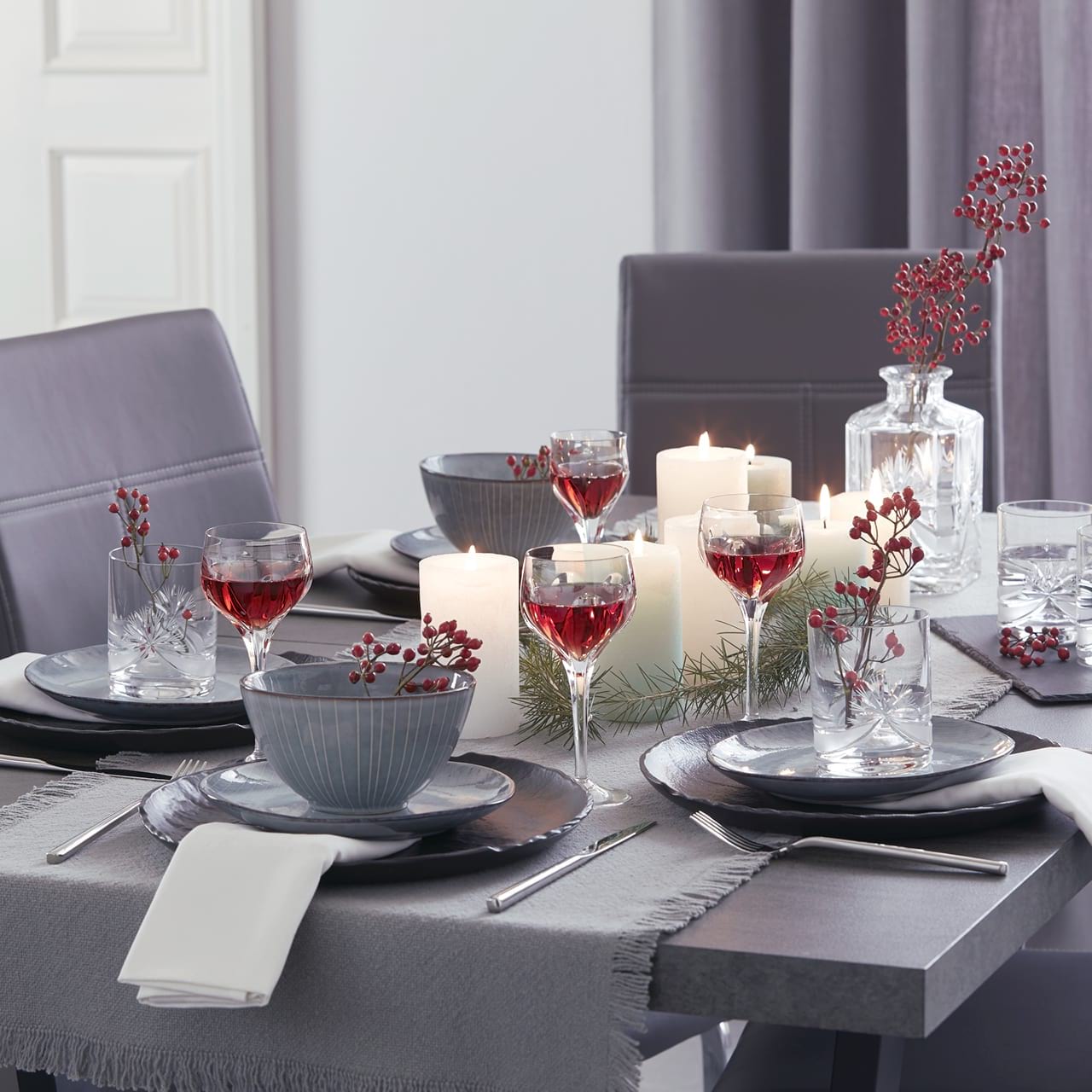 Festive table decoration