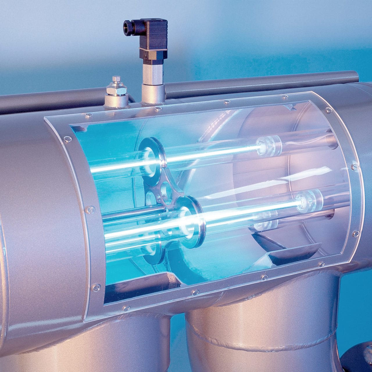 UV Anlage desinfiziert Wasser