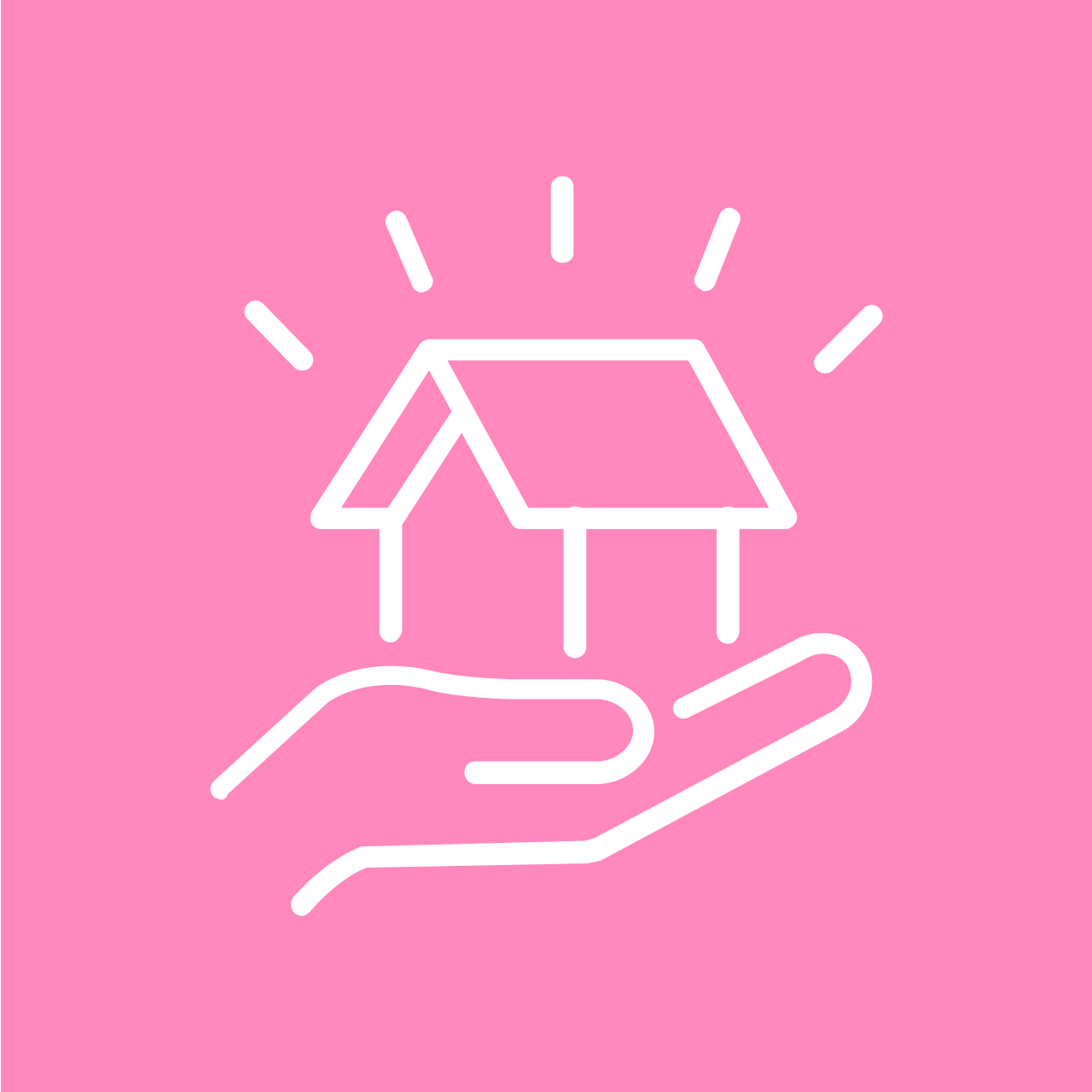 Icon House in one hand