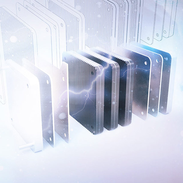Layers of a hydrogen fuel cell