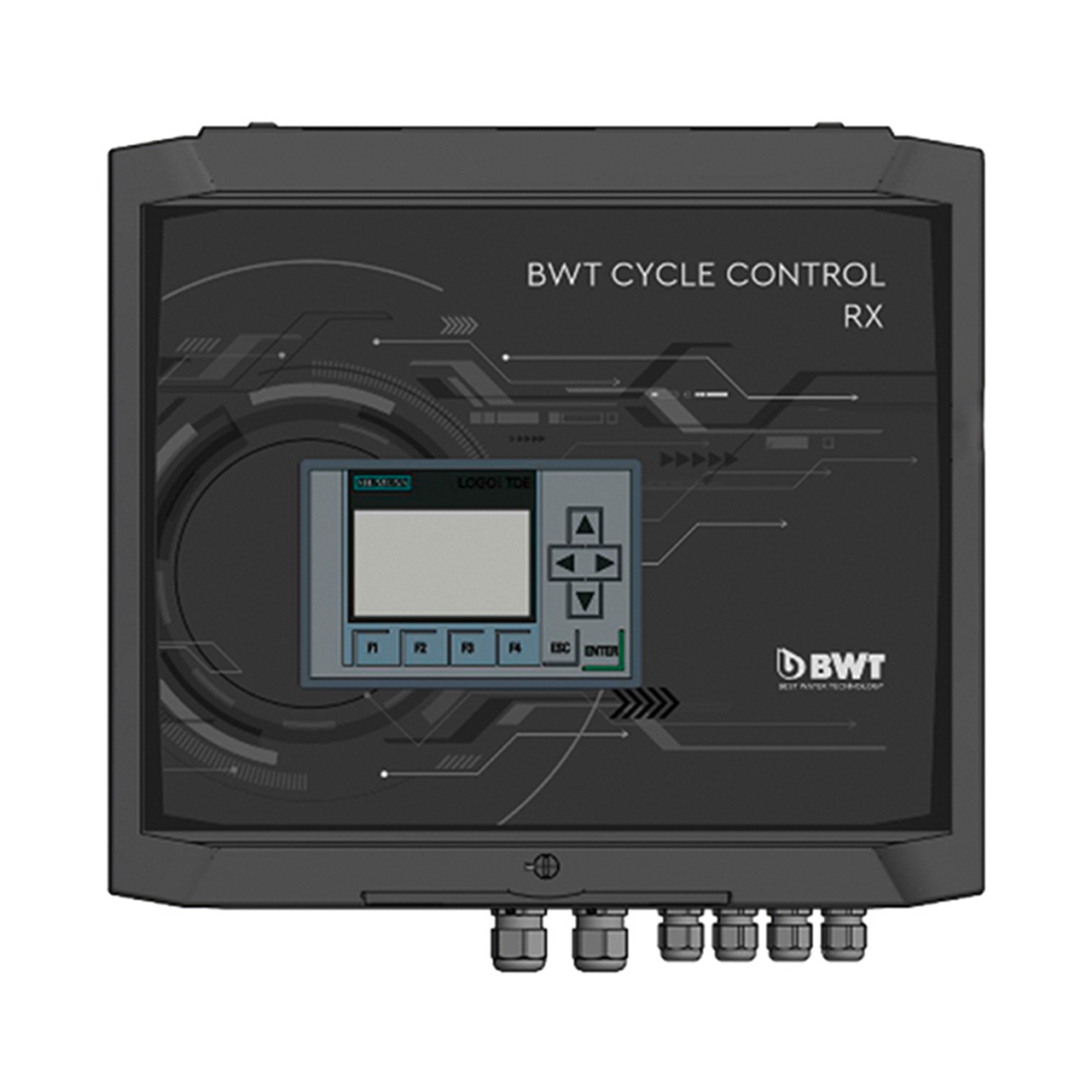 Schwarzes Gerät mit einer Steuerung