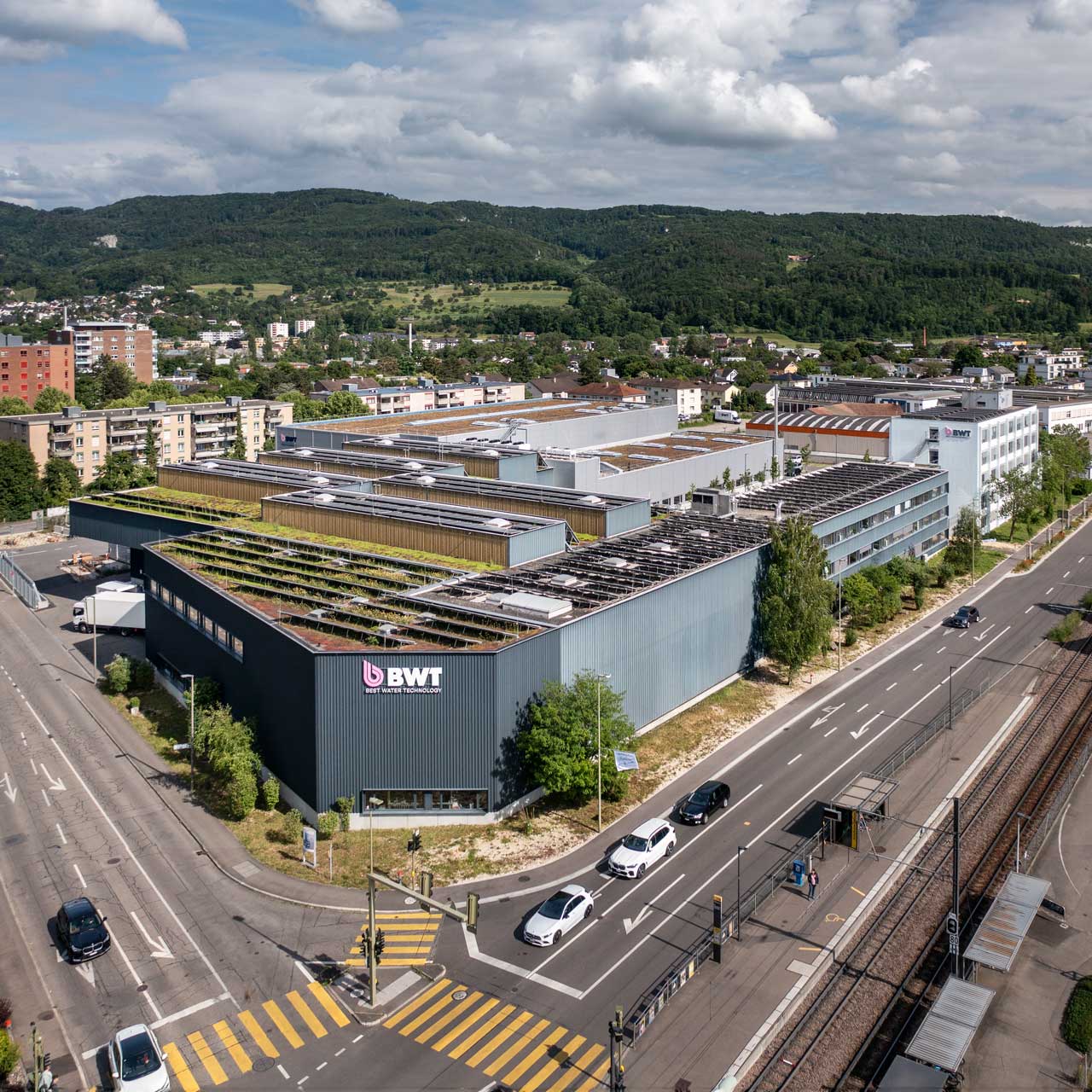 BWT Gebäude in Aesch, Baselland.