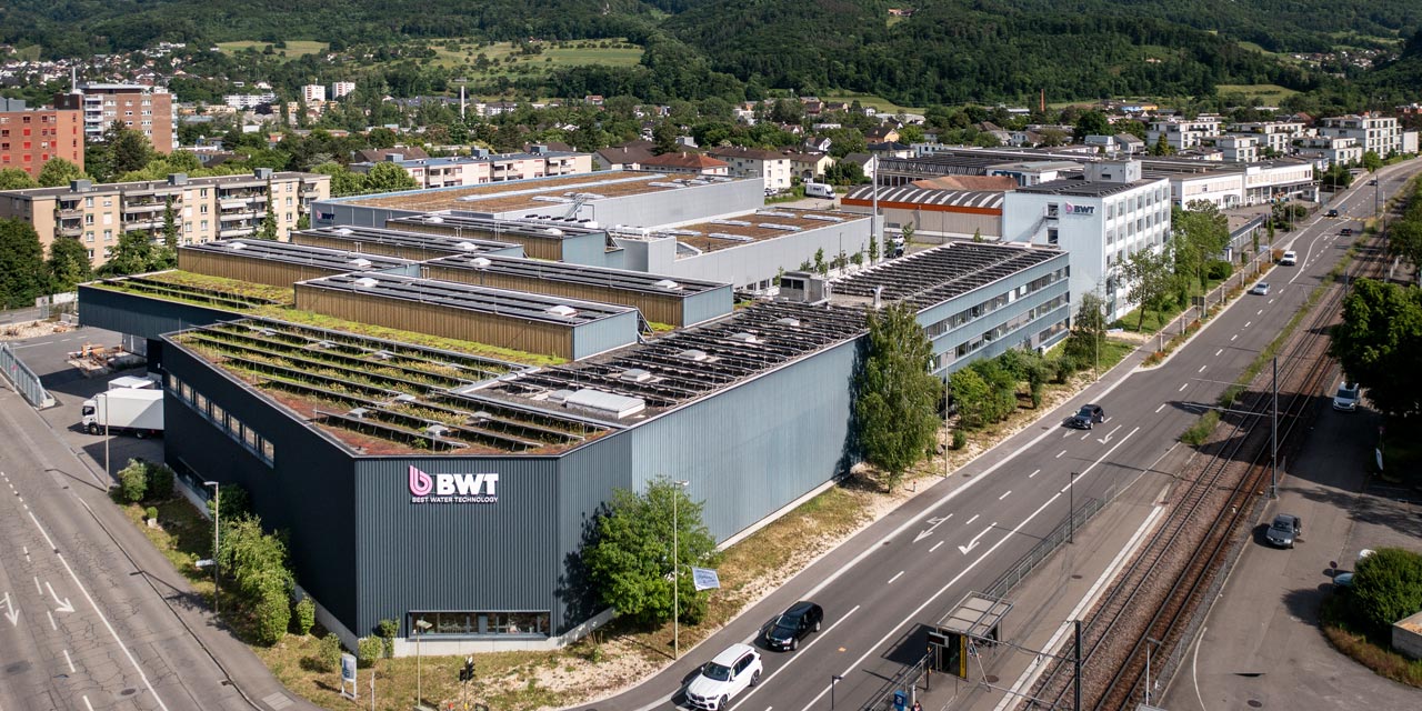 BWT Gebäude in Aesch, Baselland.