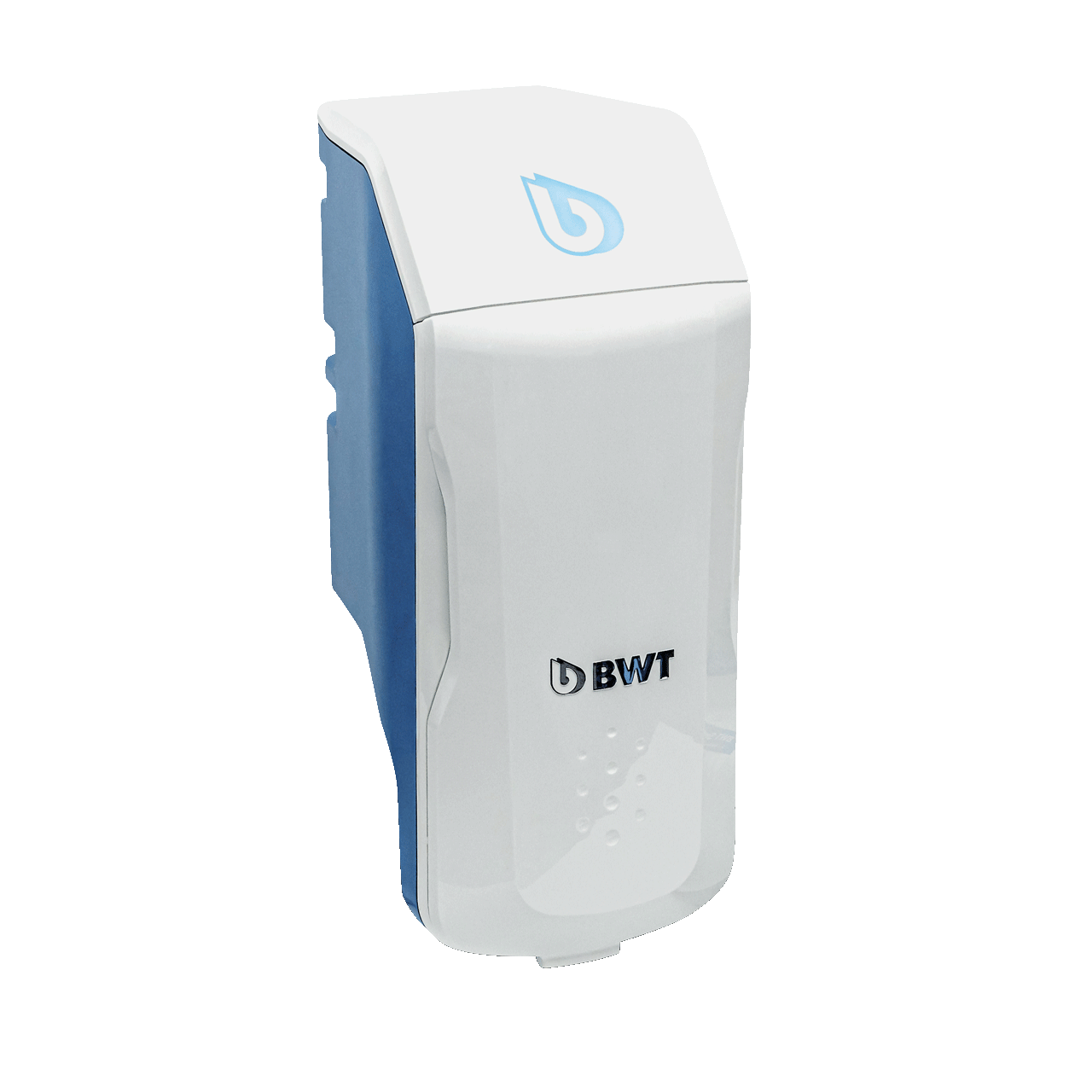 Blau-weisse Dosierpumpe