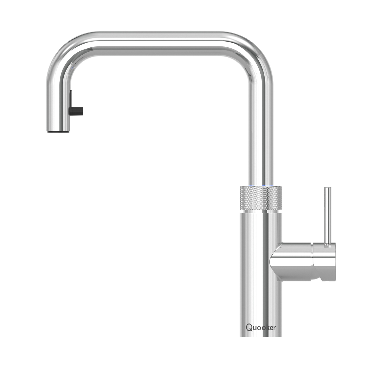 Produktbild silber Wasserhahn in L-Form.