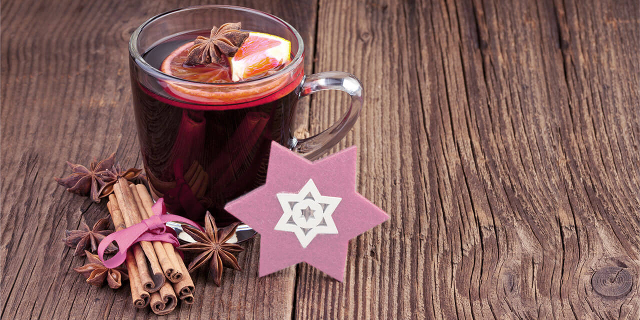 Glühwein in Glastasse