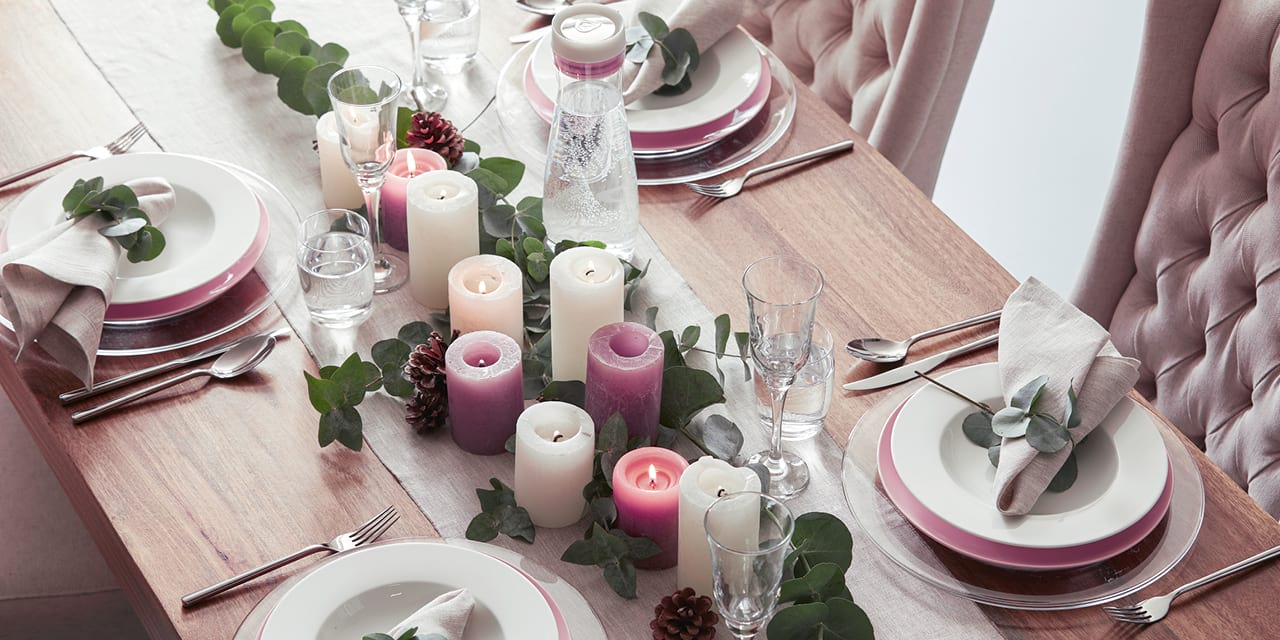 Festive table decoration
