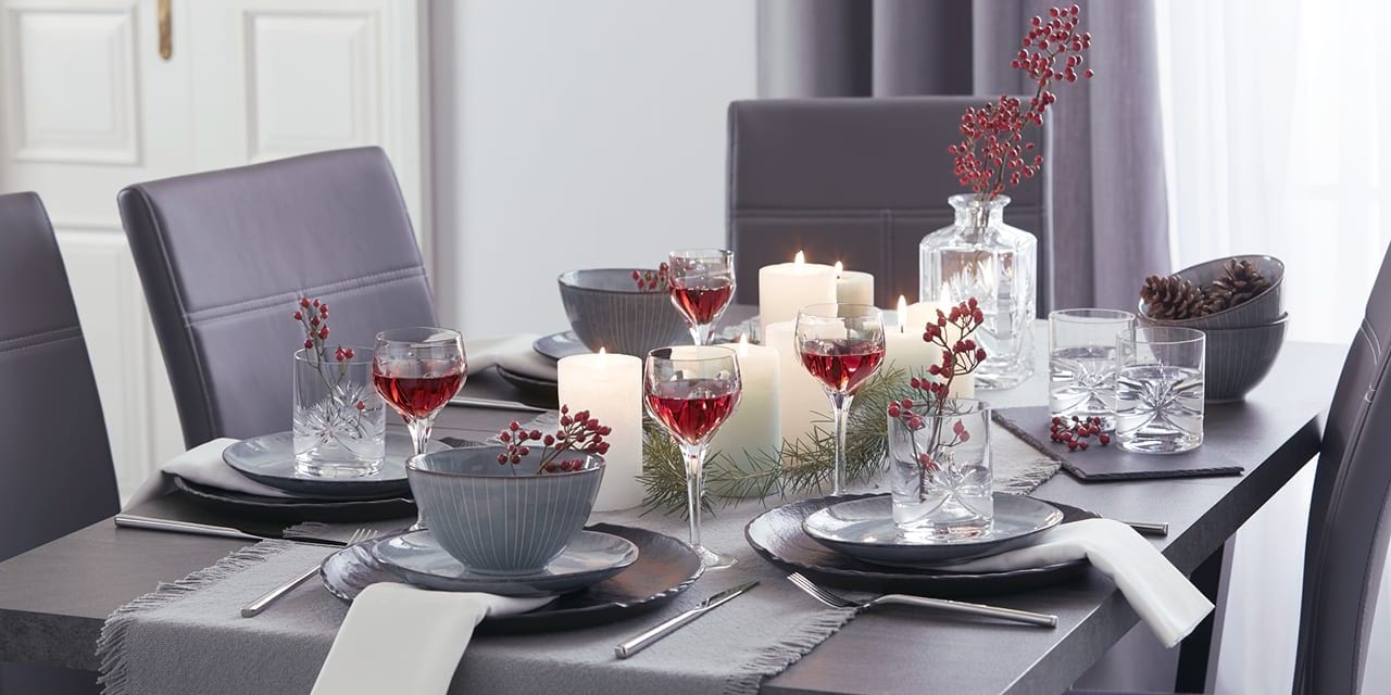 Festive table decoration