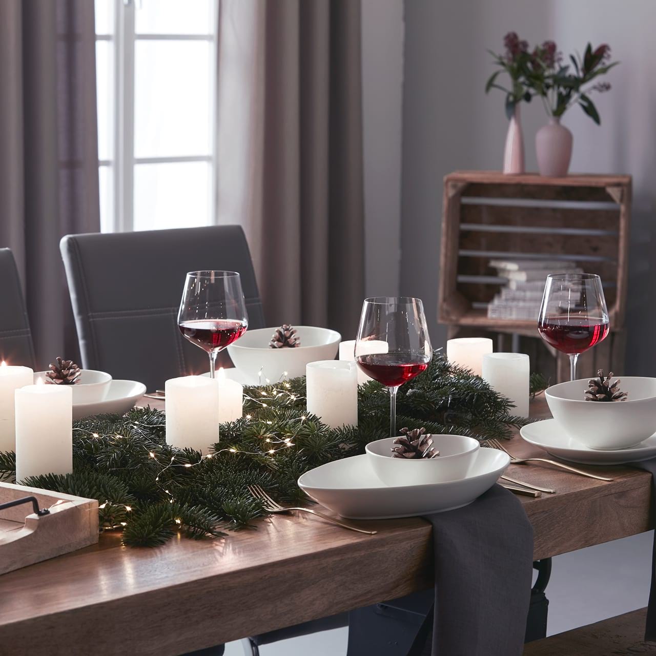 Festive table decoration