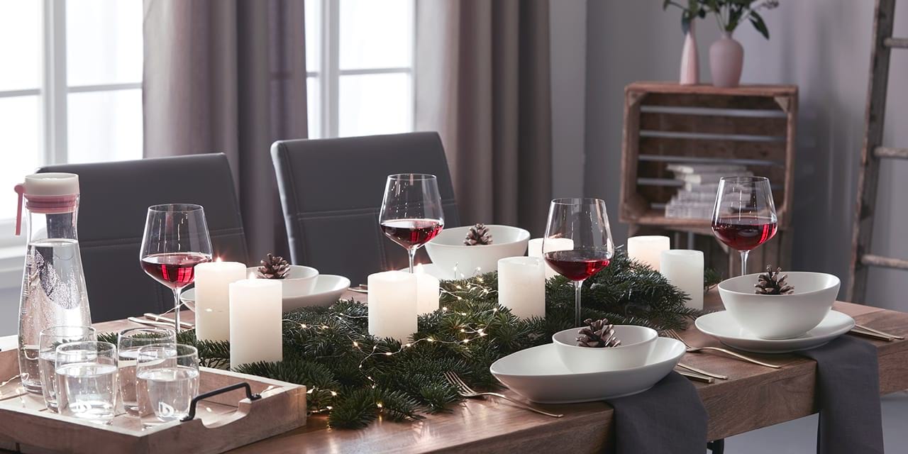Festive table decoration