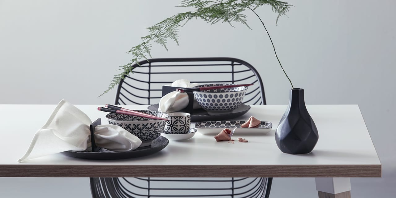 Festive table decoration