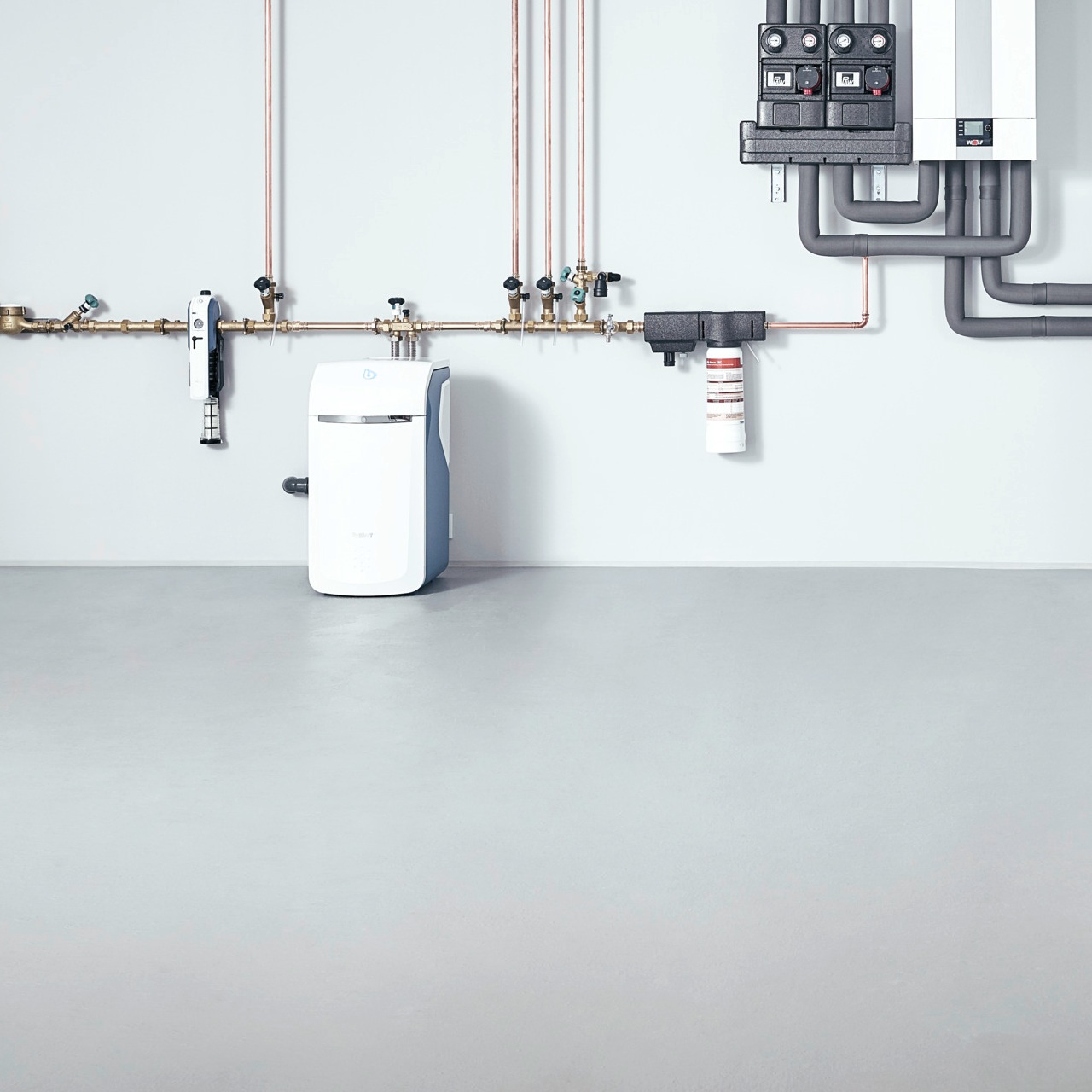 Kellerstrecke mit BWT Produkten