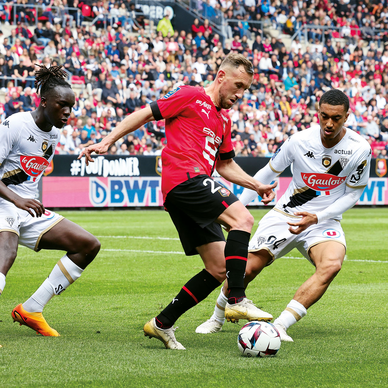 Men playing football