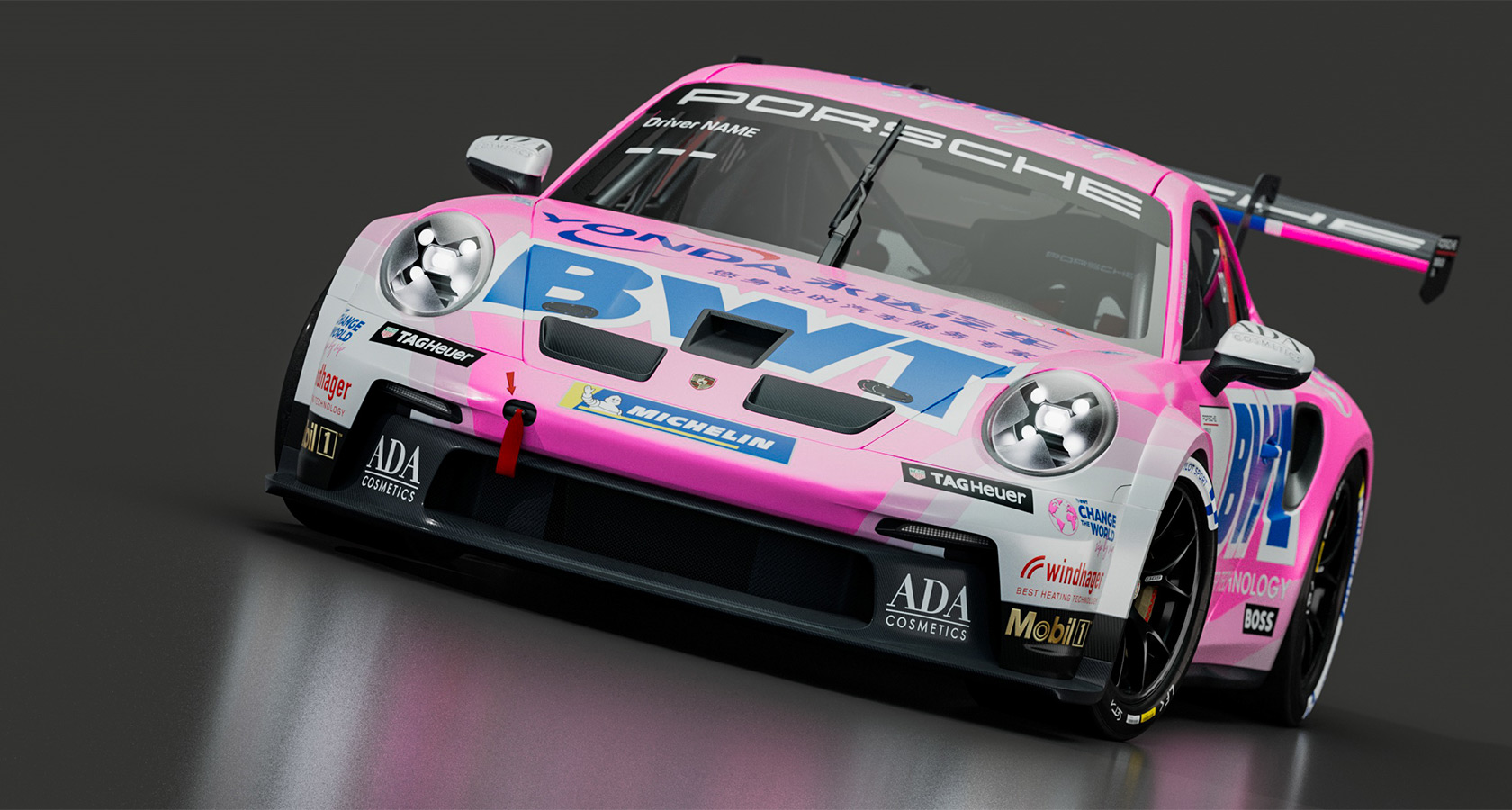 Porsche BWT pink car