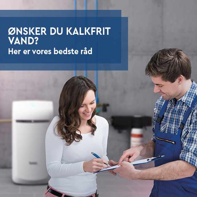 Mand og kvinde ved blødgøringsanlæg