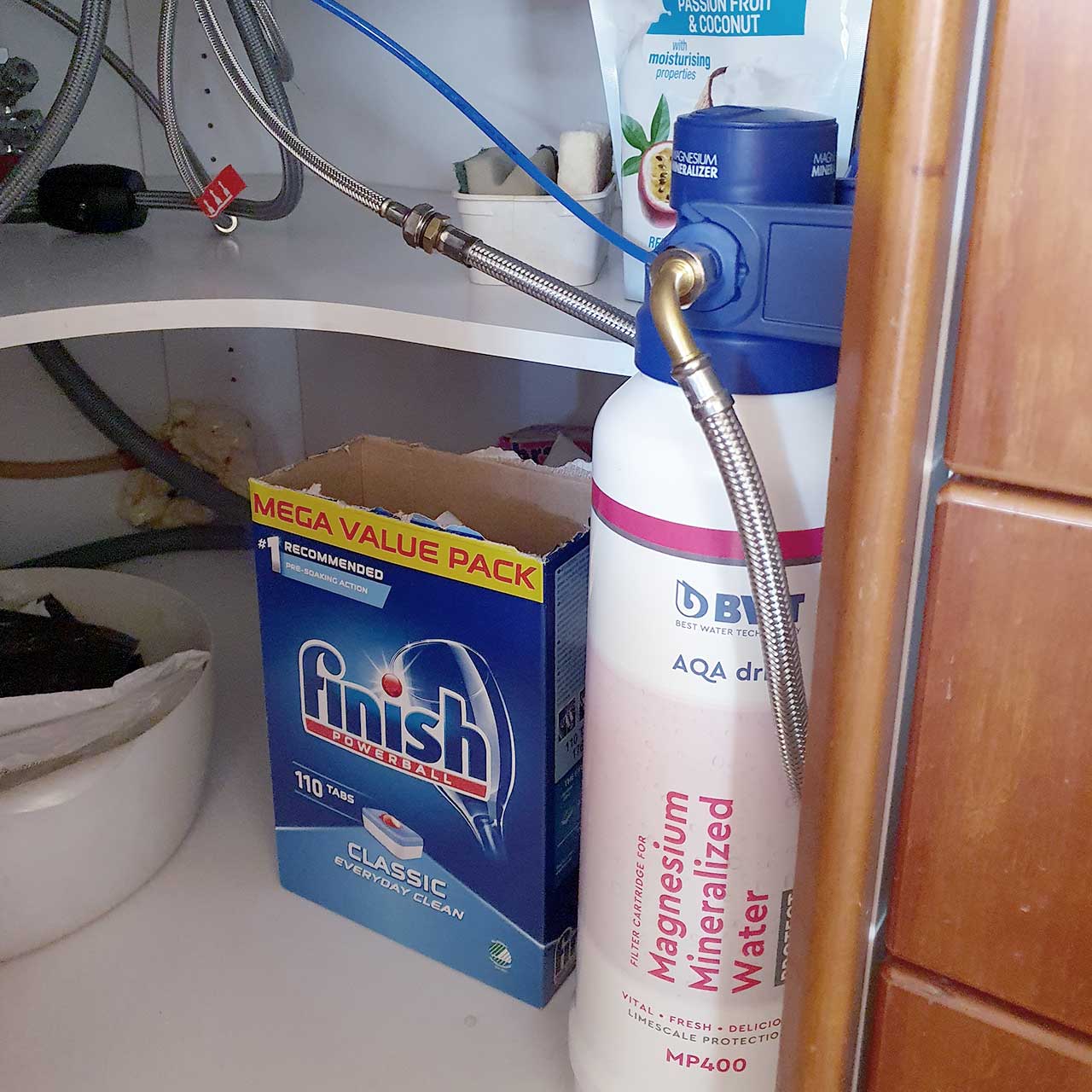 AQAdrink kundecase - Mayanne - MP400 filter under vask