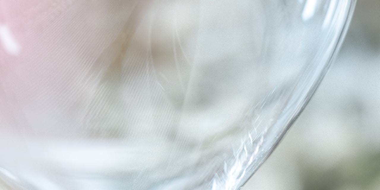 Weinglas Makro groß