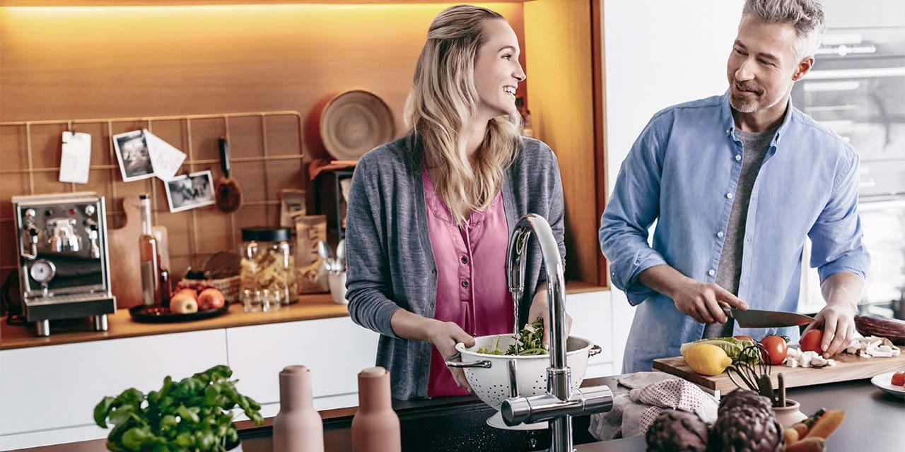 Teaser filtre à eau de cuisine