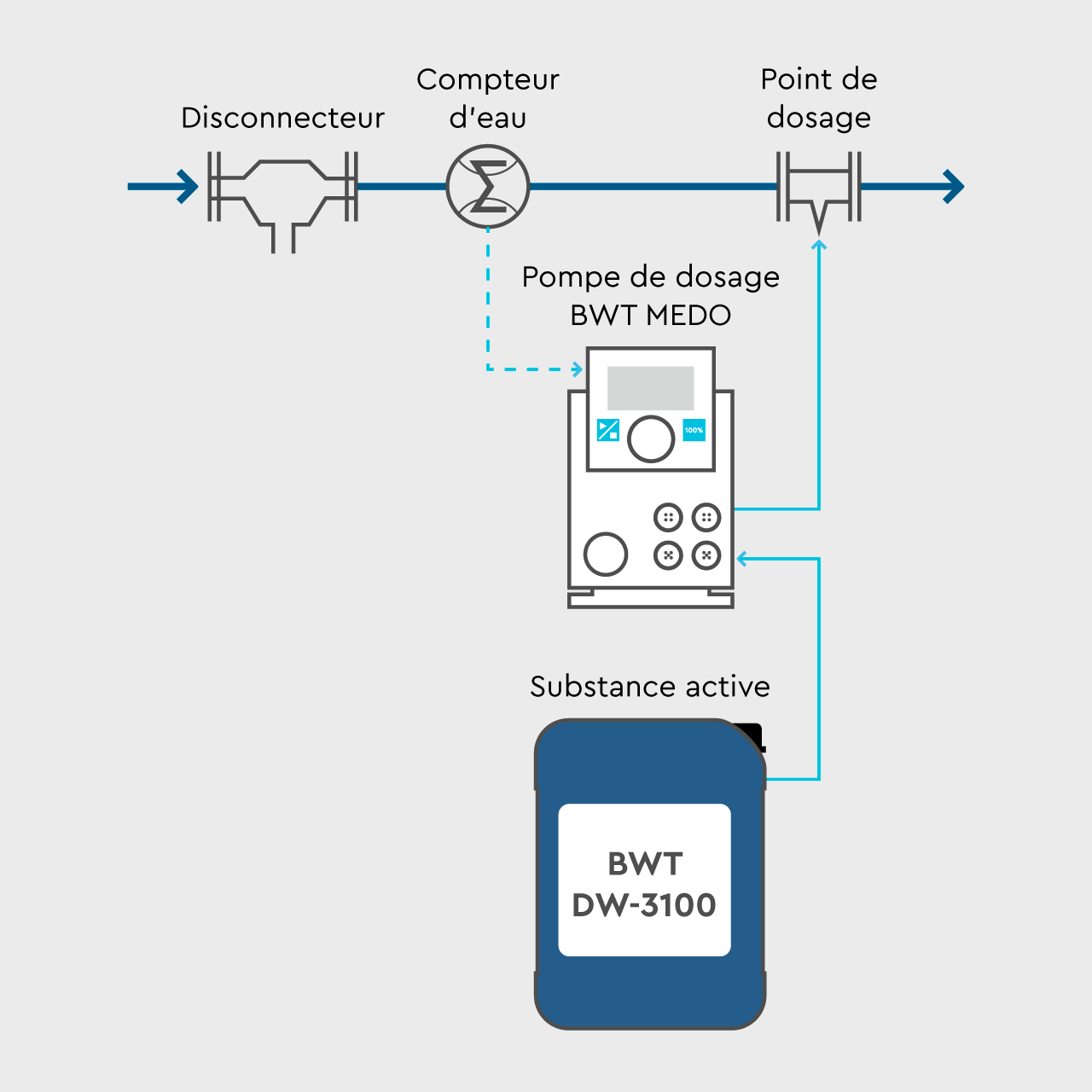 Schema Dosierpumpe