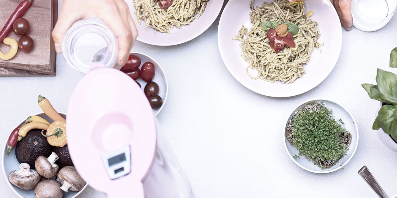 Une alimentation saine sur la table