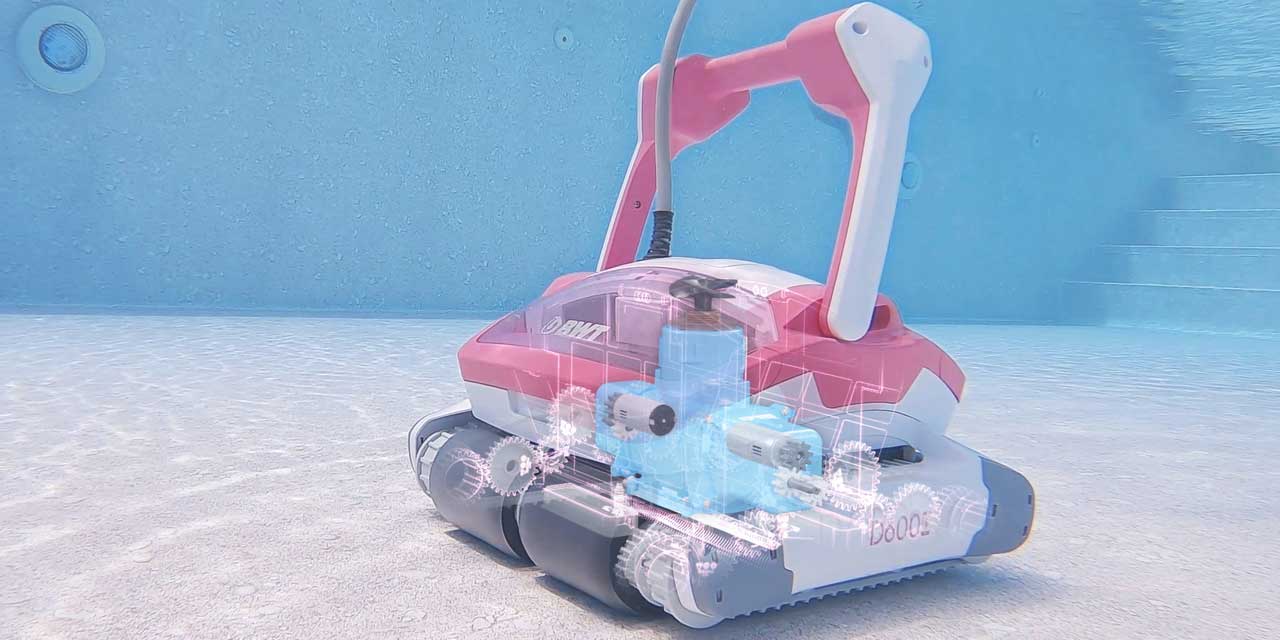 Robot de piscine BWT sous l'eau