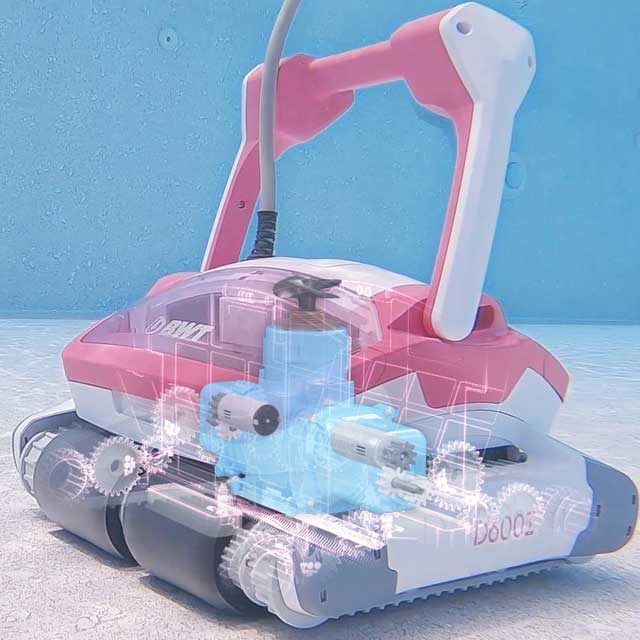Robot de piscine BWT sous l'eau