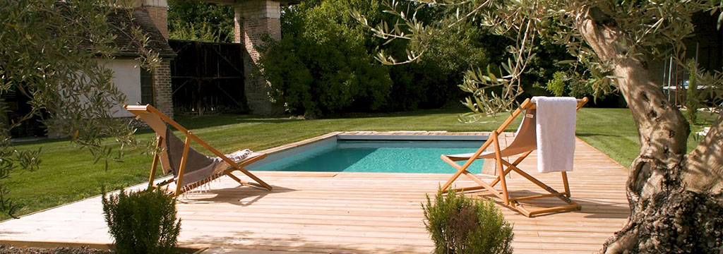 Bannière piscines bois