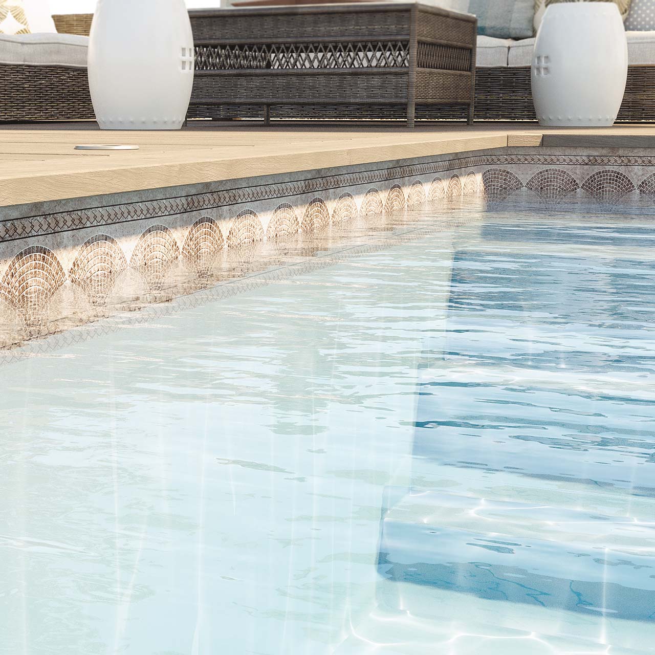 Liner pour piscine Aqualiner frise kéops