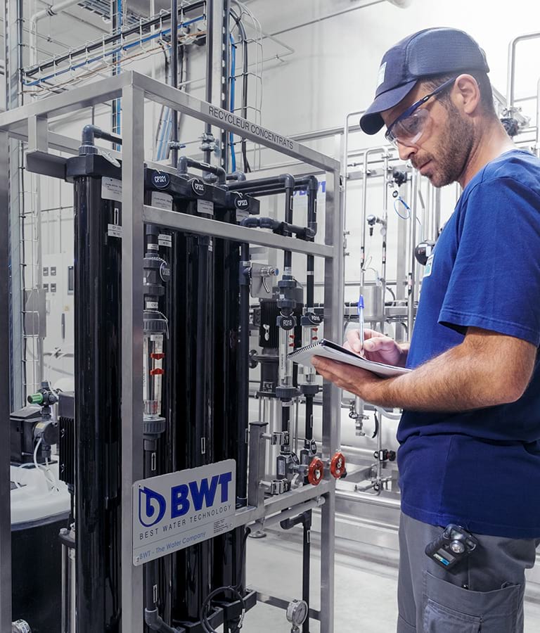 Le service BWT pour l'industrie