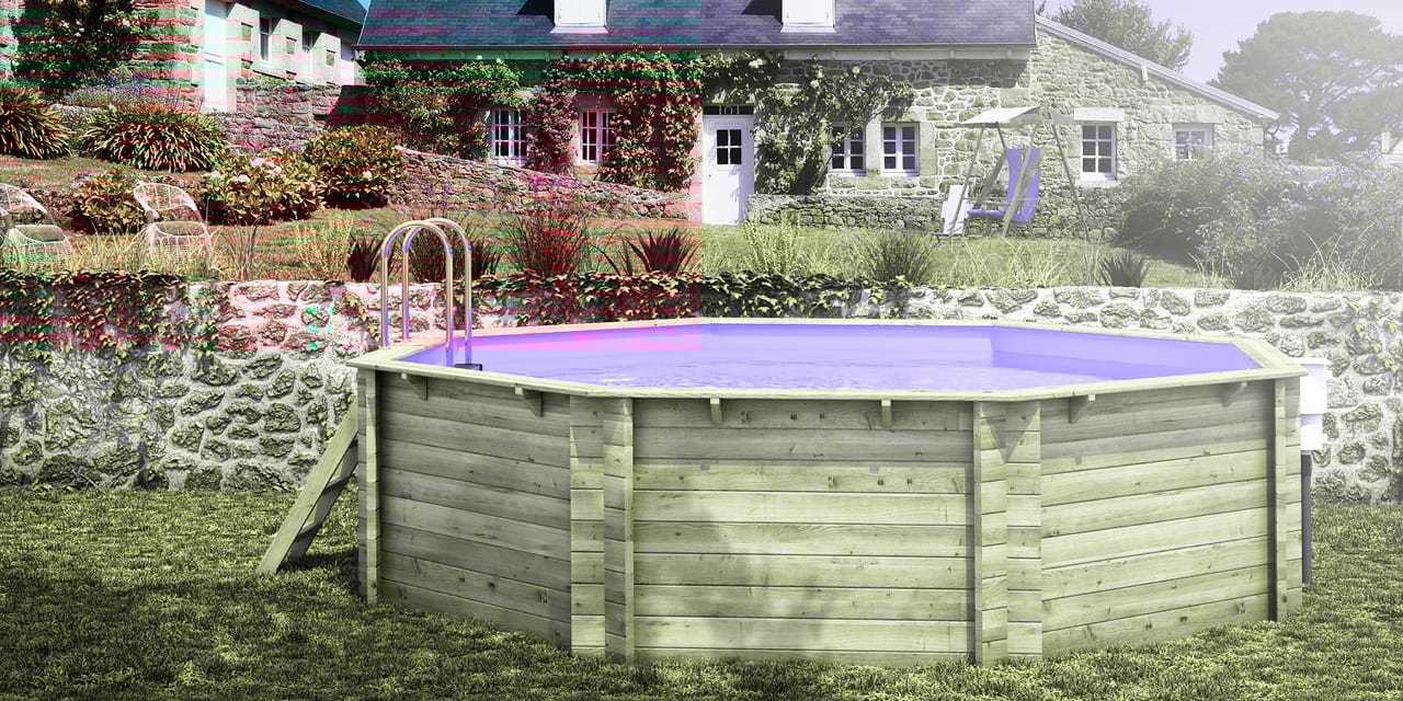 BWT Massivholzpool Tropic Octo 414