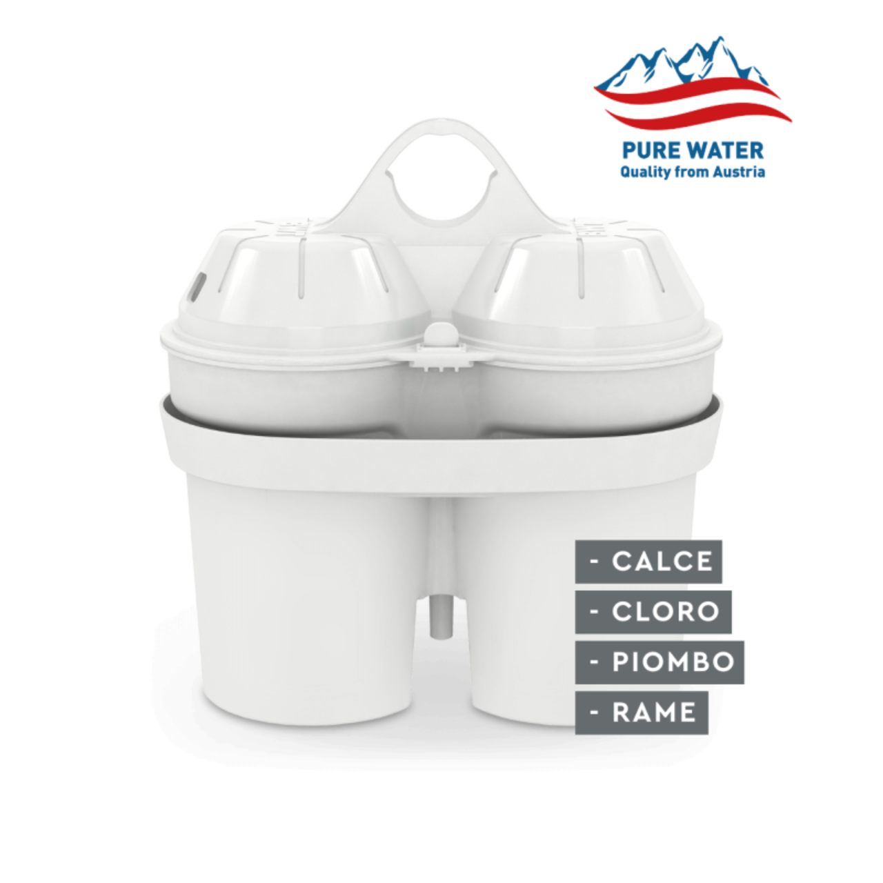 Soft filtered water cartridge