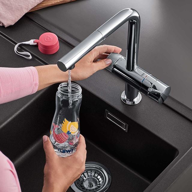 AQA drink, Pure, kit, set, Energy, Joy, Urban, Loft, miscelatore, rubinetto, filtro, depurare, acqua, casa