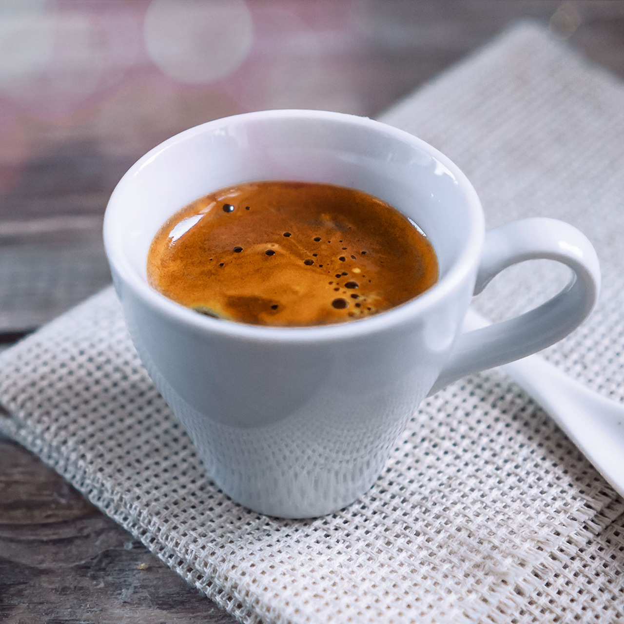 A fresh cup of coffee