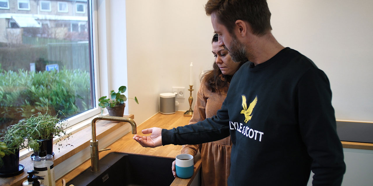 Dan og Stine Dan og Stine fikk installert et kalkfilter for å få kalkfritt vann